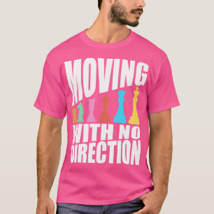 Schaak beweegt zonder richting t-shirt