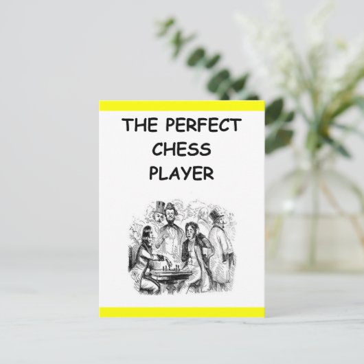 schaak briefkaart (Staand voorkant)