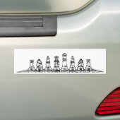 Schaak Bumpersticker (Op auto)