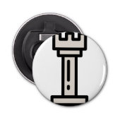 schaak button flesopener (Voorkant)