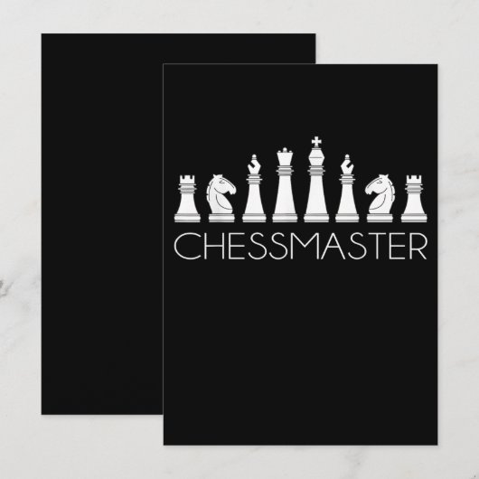 Schaak - Chessmaster Kaart (Voorkant / Achterkant)