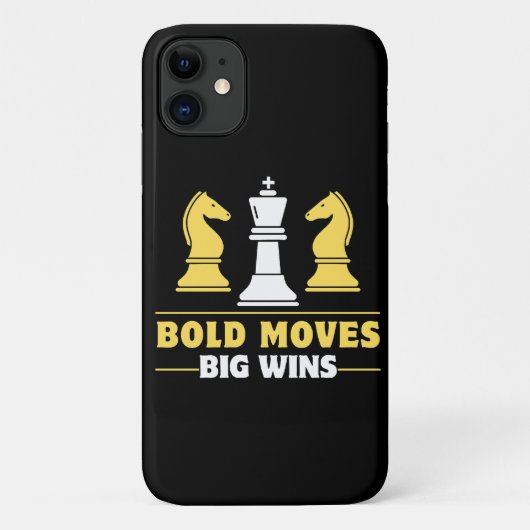 Schaak - Dappere zetten, grote winsten Case-Mate iPhone Case (Achterkant)