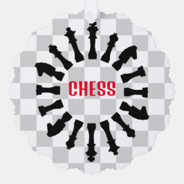 Schaak Design Papier Ornament Kaart