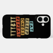 Schaak - Eet Slaap Schaak Herhaal Case-Mate iPhone Case (Achterkant (horizontaal))