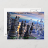 Schaak en leven briefkaart (Voorkant / Achterkant)