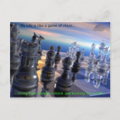 Schaak en leven briefkaart (Voorkant)