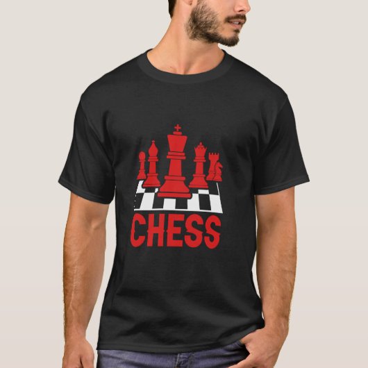 Schaak grappig bordspel schaker t-shirt (Voorkant)
