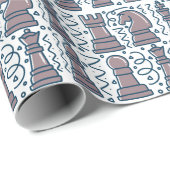 Schaak Inpakpapier, Schaakbord Cadeaupapier (Rol Hoek)