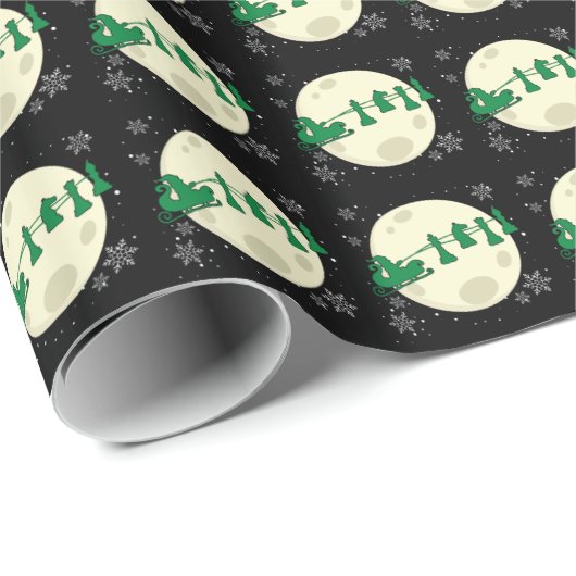 Schaak Kerstman - Schaakstuk Rendier Cadeaupapier (Rol Hoek)