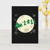 Schaak Kerstman - Schaakstuk Rendier Kaart (Gele Bloem)