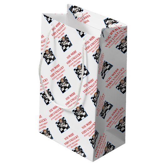 schaak klein cadeauzakje (Achterkant Gekanteld)