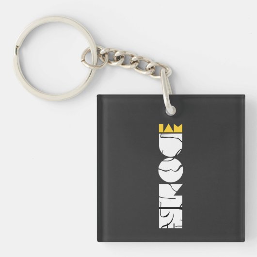 Schaak Koning Kroon Sleutelhanger (voorkant)