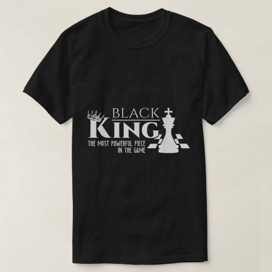 Schaak Koning Power Design T-shirt (Design voorkant)