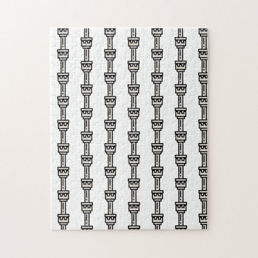 schaak legpuzzel (Verticaal)