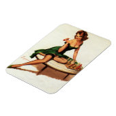 Schaak Meisje Pin Up Magneet (Linkerzijde)