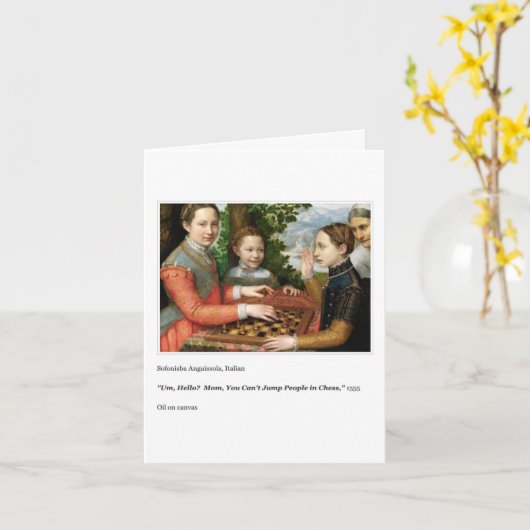 SCHAAK MOEDERDAG KAART (Gele Bloem)