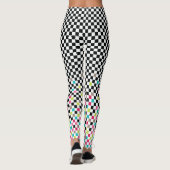 Schaak naadloos patroon leggings (Achterkant)