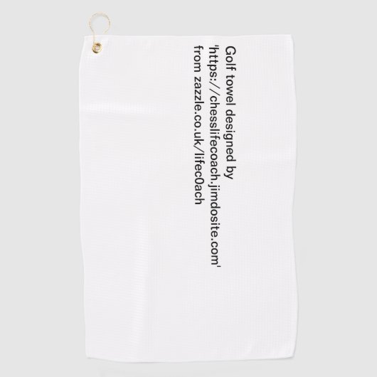 schaak- of golfhanddoek (Voorkant)