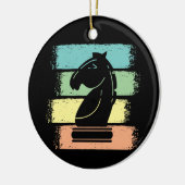 Schaak Paard Retro Keramisch Ornament (Links)