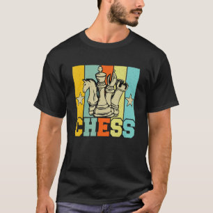 Schaak Retro Grafische Schaker Schaakmat Bord G T-shirt
