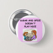 schaak ronde button 5,7 cm (Voorkant /achterkant)