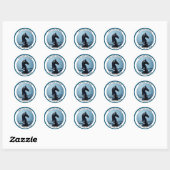 Schaak Ronde Sticker (Vel)