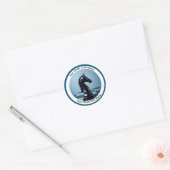Schaak Ronde Sticker (Envelop)