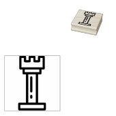 schaak rubberstempel (Gestempeld)