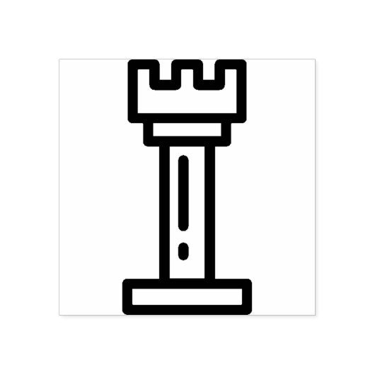 schaak rubberstempel (Afrduk)