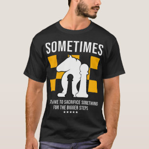 Schaak Sacrifice Stukken Schaken T-shirt