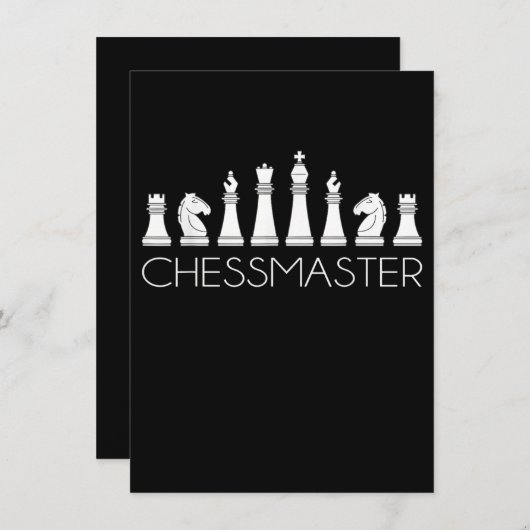 Schaak - Schaakmeester Kaart (Voorkant / Achterkant)