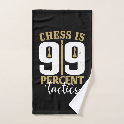 Schaak - Schaken is 99 procent tactiek Handdoek (Handdoek)