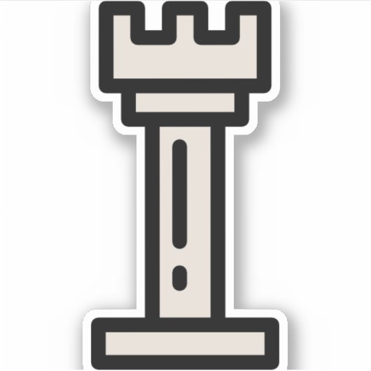 schaak sticker (Voorkant)