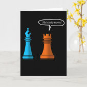 Schaak Toren Puristisch Kaart (Gele Bloem)