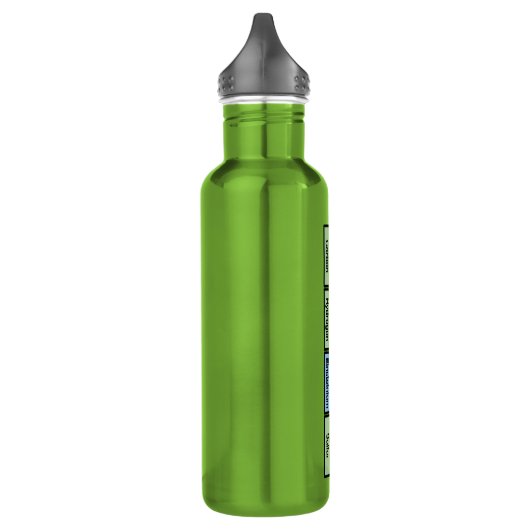 Schaak van elementen waterfles (Links)