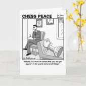 "Schaak vredeswenskaart 'Groot plan' Kaart (Gele Bloem)