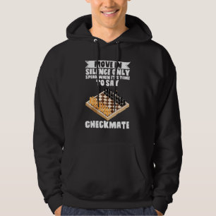 Schaak zet in stilte spreek wanneer het tijd is om hoodie
