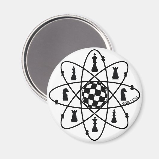 Schaakatoom - Schaken doet ertoe Magneet (Voorkant / Achterkant)