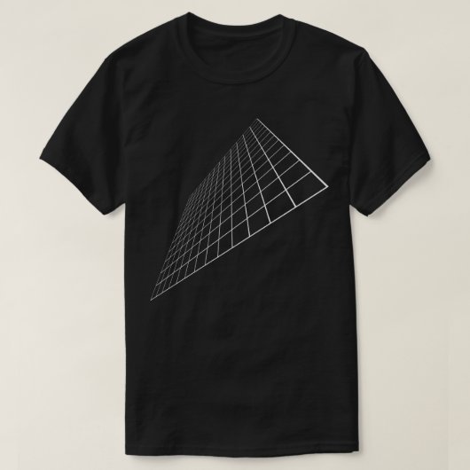 Schaakbord 3d wireframe t-shirt (Design voorkant)