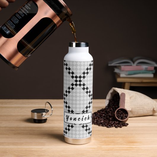 Schaakbord door Kenneth Yoncich Waterfles (Koffie)