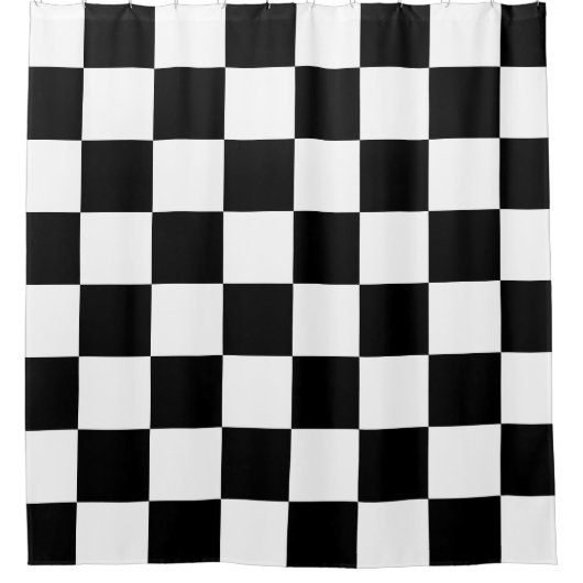 schaakbord douchegordijn (Voorkant)