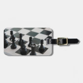 Schaakbord en PIeces Bagagelabel (Voorkant horizontaal)