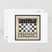 Schaakbord en schaafstukken: briefkaart (Voorkant / Achterkant)