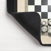 Schaakbord en schaafstukken: Mousepad Muismat (Hoek)