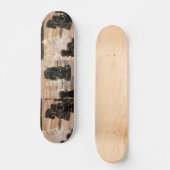 Schaakbord en schaakstukken persoonlijk skateboard (Voorkant)