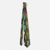 Schaakbord en schaakstukken verven en afdrukken stropdas (Achterkant)