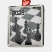 Schaakbord en stukken ornament (Links)