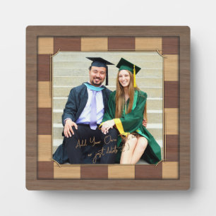 Schaakbord Foto Lijst Sjabloon. Schaakspeler Gift Fotoplaat