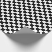 Schaakbord geruit cadeaupapier (Hoek)
