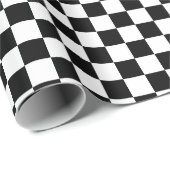 Schaakbord geruit cadeaupapier (Rol Hoek)